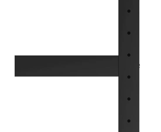 Cadru metalic banc de lucru, 120x57x79 cm, negru și roșu, 4 image
