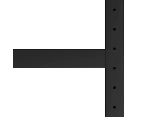 Cadru metalic banc de lucru, 150x57x79 cm, negru și roșu, 4 image