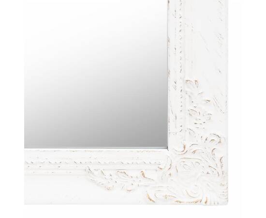 Oglindă de sine stătătoare, alb, 50x200 cm, 6 image
