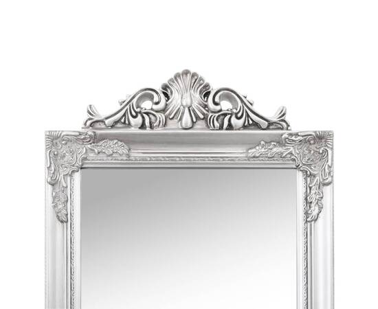 Oglindă de sine stătătoare, argintiu, 40x160 cm, 5 image