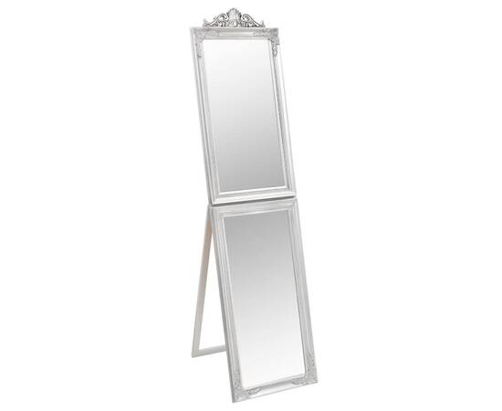 Oglindă de sine stătătoare, argintiu, 40x160 cm, 2 image