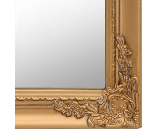 Oglindă de sine stătătoare, auriu, 40x160 cm, 6 image