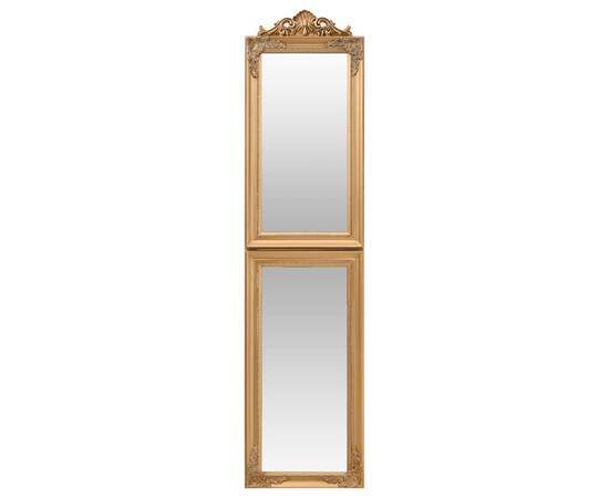 Oglindă de sine stătătoare, auriu, 50x200 cm, 3 image