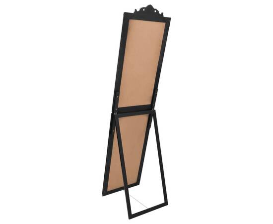 Oglindă de sine stătătoare, negru, 40x160 cm, 4 image