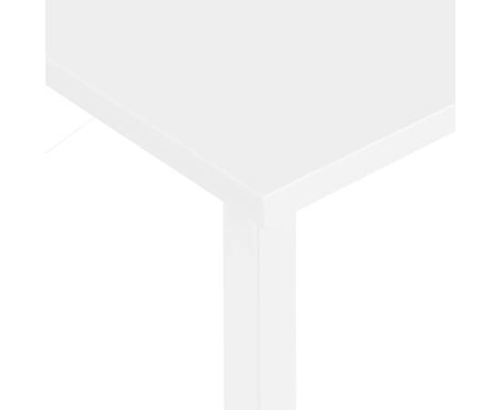 Birou de calculator, alb, 80x40x72 cm, mdf și metal, 6 image