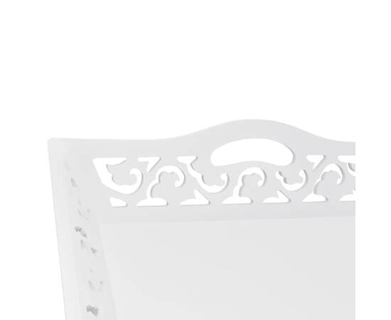 Masă laterală cu tavă, alb, 4 image