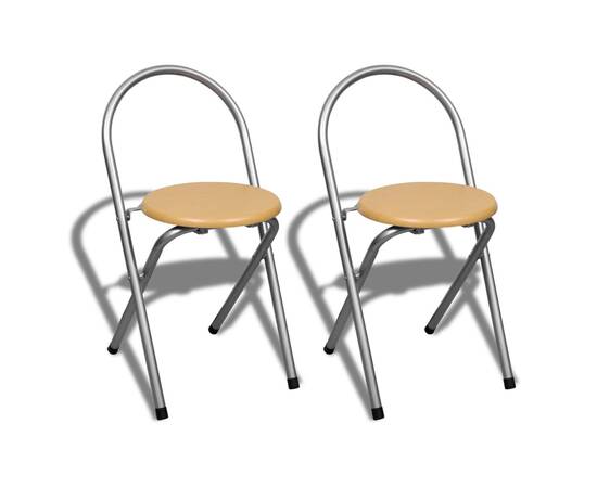 Set mobilier tip bar pliabil pentru micul dejun cu 2 scaune, 5 image