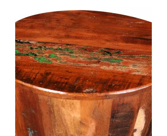 Taburet, lemn masiv reciclat, 6 image