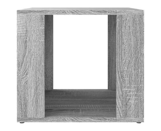 Noptieră, gri sonoma, 41x40x36 cm, lemn compozit, 5 image