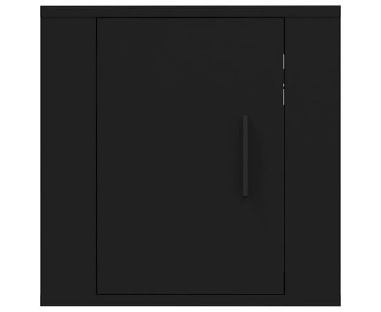 Dulap tv montat pe perete, negru, 40x34,5x40 cm, 5 image