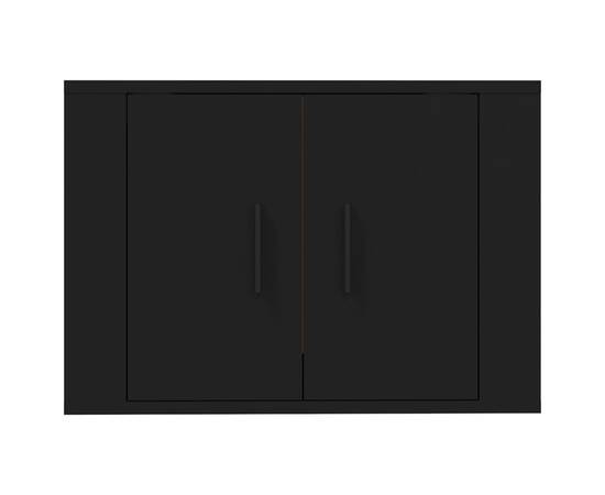 Dulap tv montat pe perete, negru, 57x34,5x40 cm, 6 image