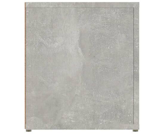 Comode tv, 2 buc., gri beton, 80x31,5x36 cm, lemn prelucrat, 8 image