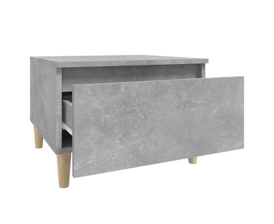 Masă laterală, gri beton, 50x46x35 cm, lemn compozit, 7 image