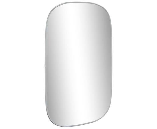 Oglindă de perete, argintiu, 80x50 cm, 3 image