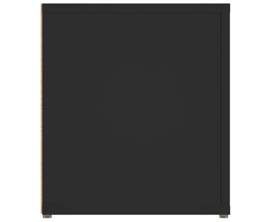 Comodă tv, negru, 80x31,5x36 cm, lemn prelucrat, 7 image