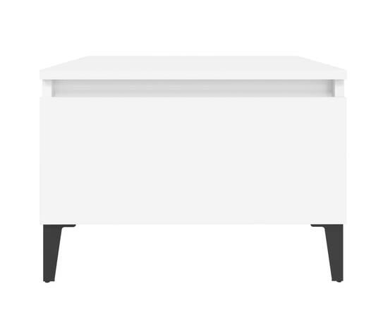 Masă laterală, alb, 50x46x35 cm, lemn compozit, 6 image