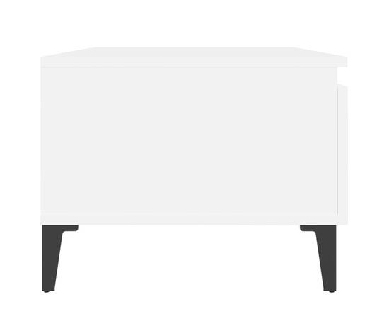 Masă laterală, alb, 50x46x35 cm, lemn compozit, 8 image