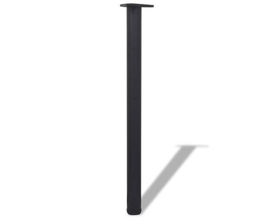 Picioare de masă reglabile, negre, 870 mm, 4 buc., 2 image
