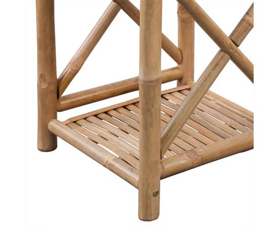 Raft pătrat cu 3 niveluri din bambus, 4 image
