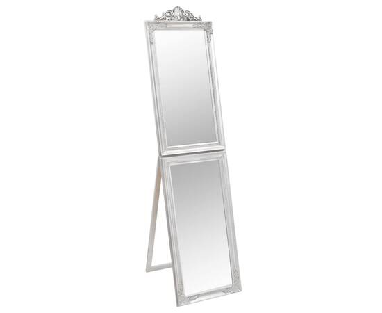 Oglindă de sine stătătoare, argintiu, 45x180 cm, 2 image