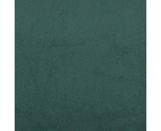 Bancă, verde închis, 108x79x79 cm, catifea, 7 image