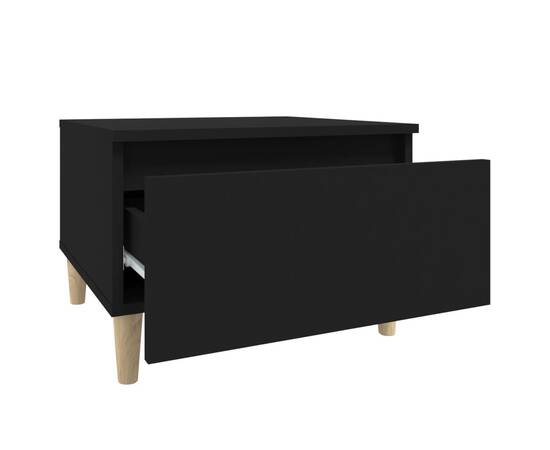 Masă laterală, negru, 50x46x35 cm, lemn compozit, 7 image