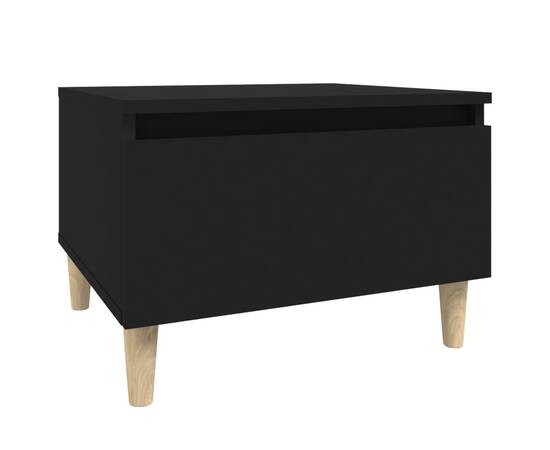 Masă laterală, negru, 50x46x35 cm, lemn compozit, 2 image
