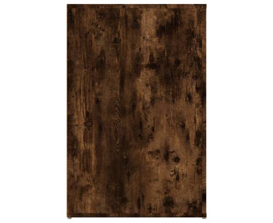 Birou, stejar fumuriu, 100x49x75 cm, lemn prelucrat, 8 image