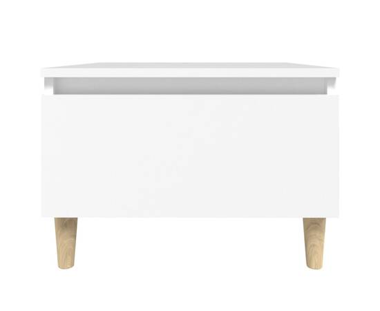 Masă laterală, alb, 50x46x35 cm, lemn compozit, 6 image