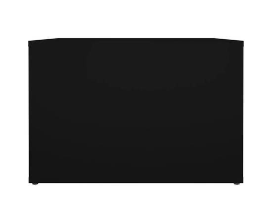Noptieră, negru, 57x55x36 cm, lemn compozit, 6 image