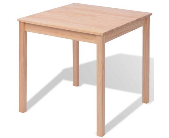 Set masă și scaune din lemn de pin, 3 piese, 3 image