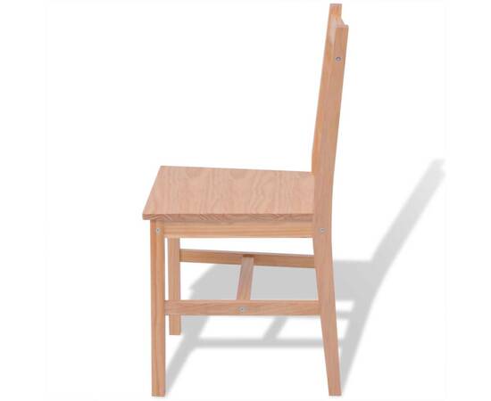 Set masă și scaune din lemn de pin, 3 piese, 6 image