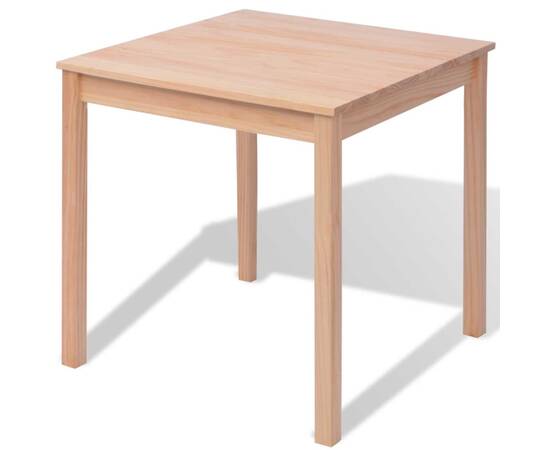 Set masă și scaune din lemn de pin, 5 piese, 3 image