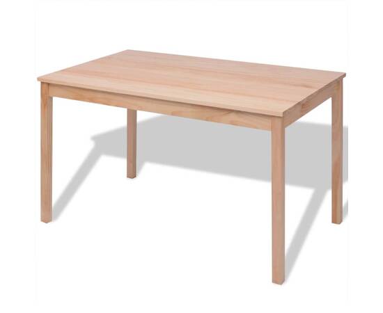 Set masă și scaune din lemn de pin 7 piese, 3 image