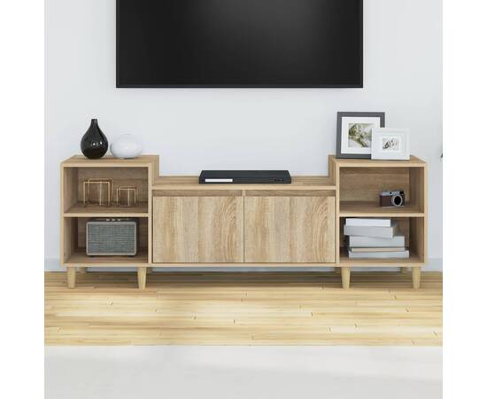 Comodă tv, stejar sonoma, 160x35x55 cm, lemn prelucrat, 3 image