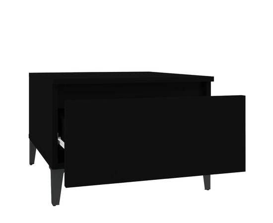Masă laterală, negru, 50x46x35 cm, lemn compozit, 7 image