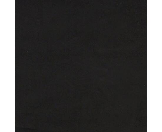Bancă, negru, 110x76x80 cm, catifea, 7 image
