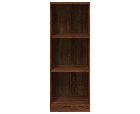 Bibliotecă cu 3 niveluri stejar maro 40x24x109 cm lemn compozit, 5 image