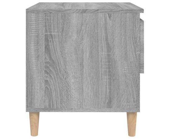 Noptieră, gri sonoma, 50x46x50 cm, lemn prelucrat, 6 image