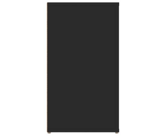 Servantă, negru, 100x33x59,5 cm, lemn compozit, 7 image