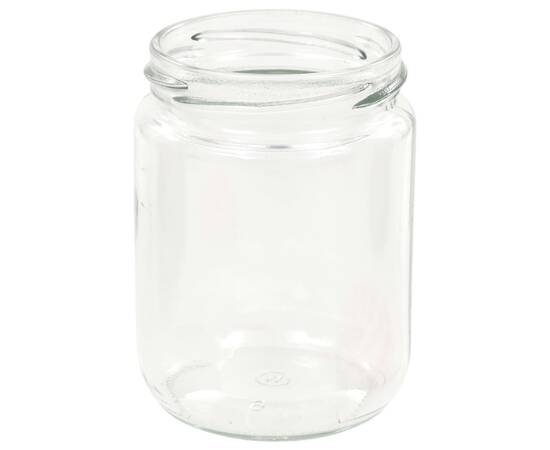 Borcane de sticlă pentru gem capace alb & roșu 96 buc. 230 ml, 5 image