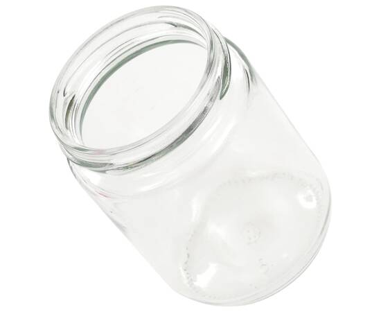 Borcane de sticlă pentru gem capace alb & roșu 96 buc. 230 ml, 6 image
