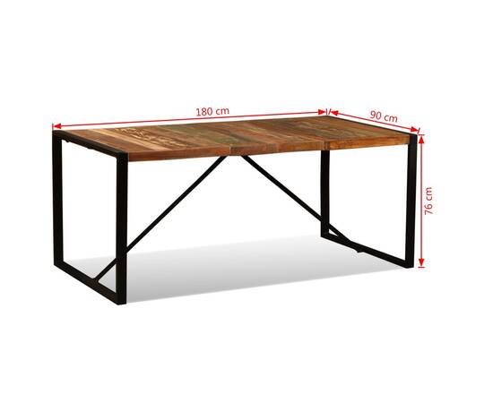 Masă de bucătărie, 180 cm, lemn masiv reciclat,, 11 image