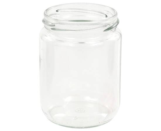 Borcane de sticlă pentru gem capac alb și roșu, 48 buc, 230 ml, 5 image
