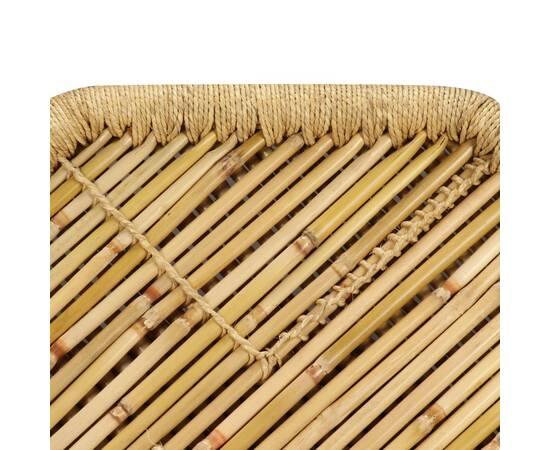 Măsuță de cafea bambus octogonal 60x60x45 cm, 7 image