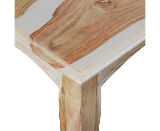 Masă consolă cu 3 sertare lemn masiv palisandru 110x40x76 cm, 8 image
