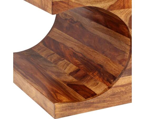 Masă de cafea, lemn masiv de palisandru 90x50x35 cm, 4 image