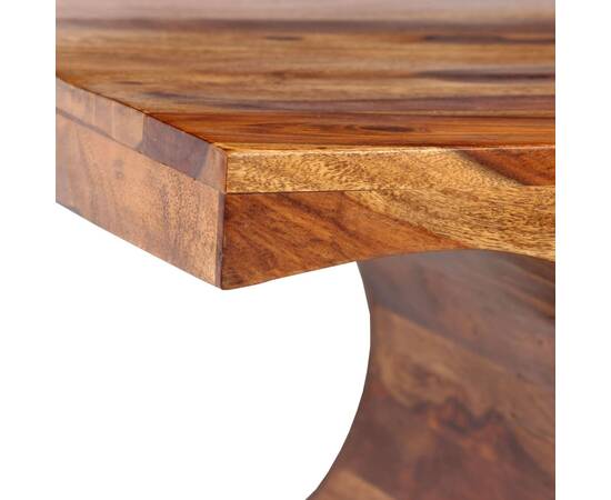 Masă de cafea, lemn masiv de palisandru 90x50x35 cm, 5 image