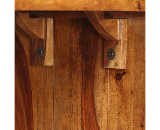 Servantă / birou lemn masiv de palisandru maro, 2 image