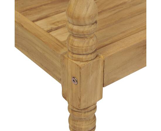 Scaune batavia cu perne, 8 buc., lemn masiv de tec, 7 image